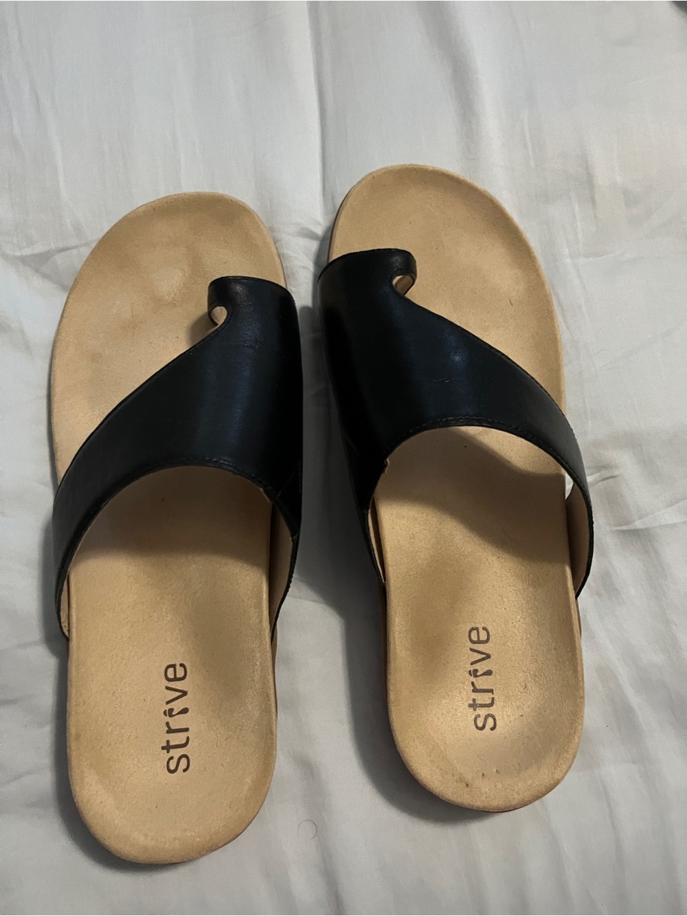 NWOT- Strive Sandals,Black, Size 10